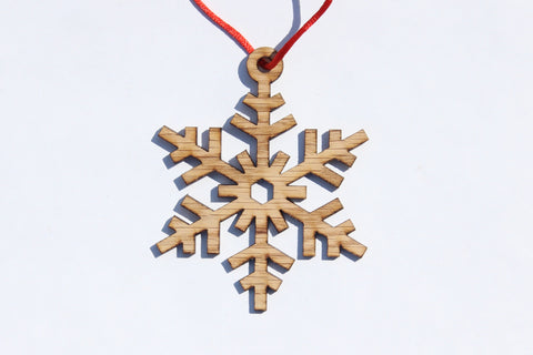 Snowflake 11 Wooden Ornament
