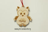 Wooden Owl Ornament