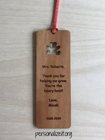 Personalized Wooden Bookmarks – Self Reflections Co.