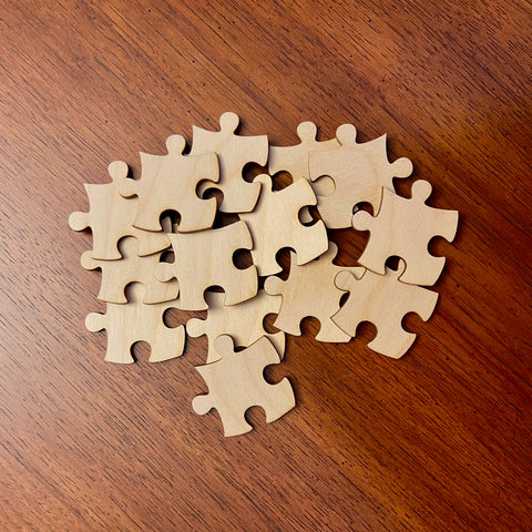 150 Pieces Wood Blank Puzzle, Wood Pieces Cutout, Unpainted, 40x40mm for  Handmade Rustic Wedding Guest Book Puzzle, Numbered Blank Puzzle Pieces