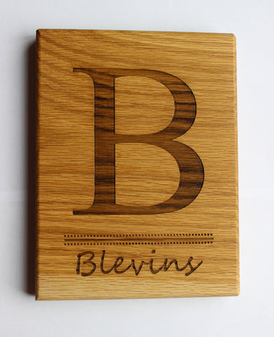 Engraved Cutting Boards~Family Name Design