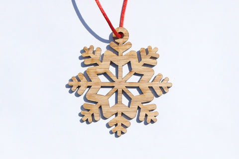 Snowflake 7 Wooden Ornament