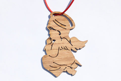 Little Angel Wooden Ornament