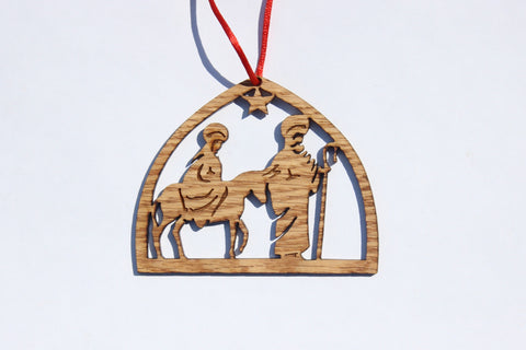 Journey to Bethlehem Wooden Ornament