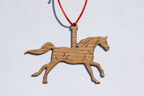 Carousel Horse Wooden Ornament