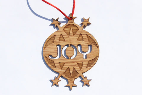 Joy Wooden Ornament